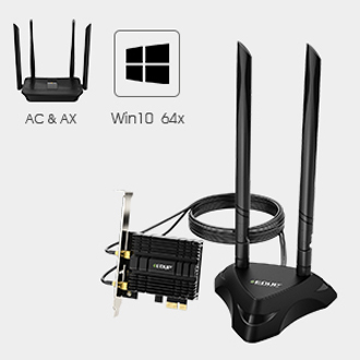 EDUP WiFi 6 AX3000 PCIe WiFi Card